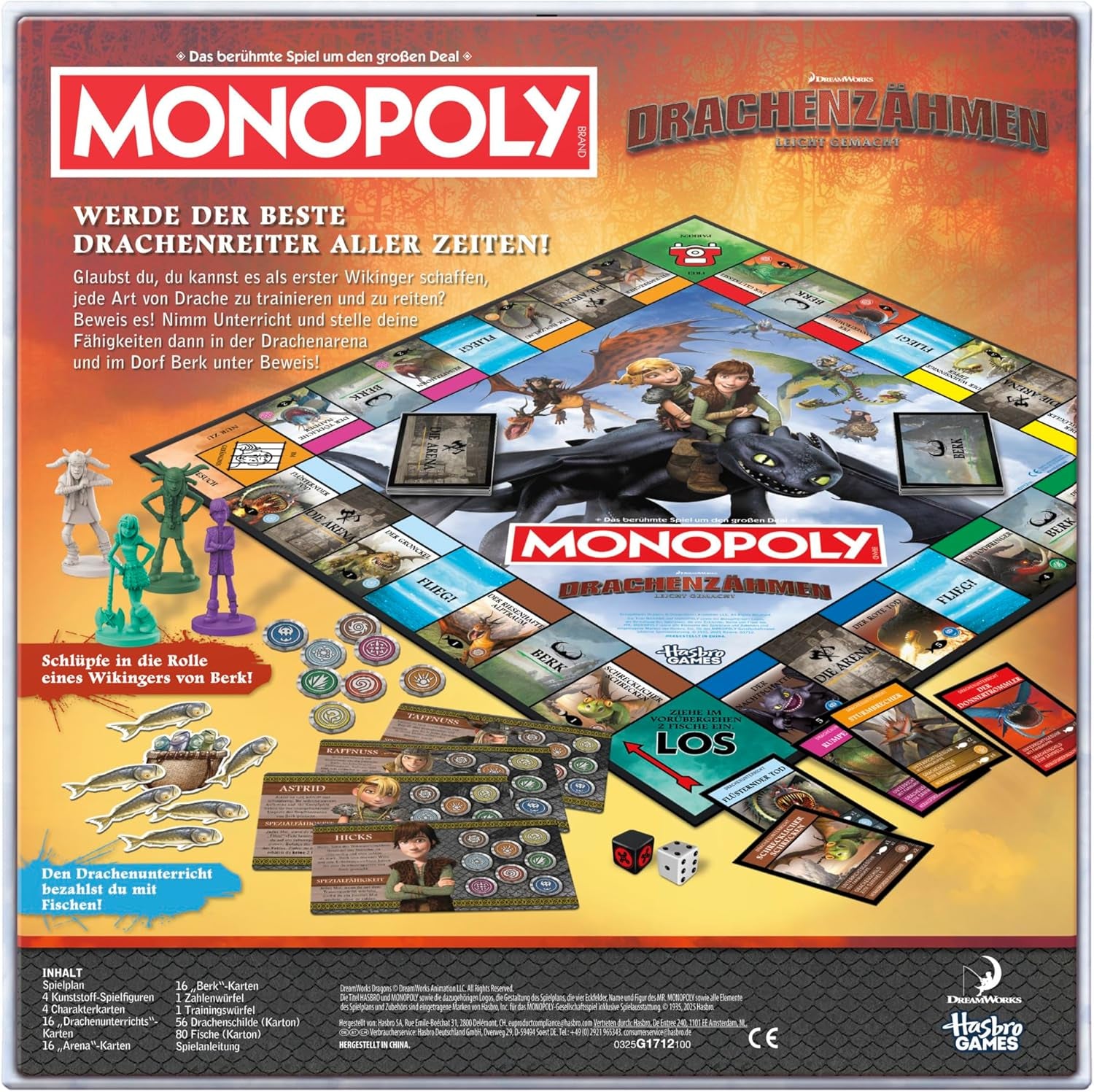 Gra planszowa DreamWorks Jak wytresować smoka – wersja niemiecka