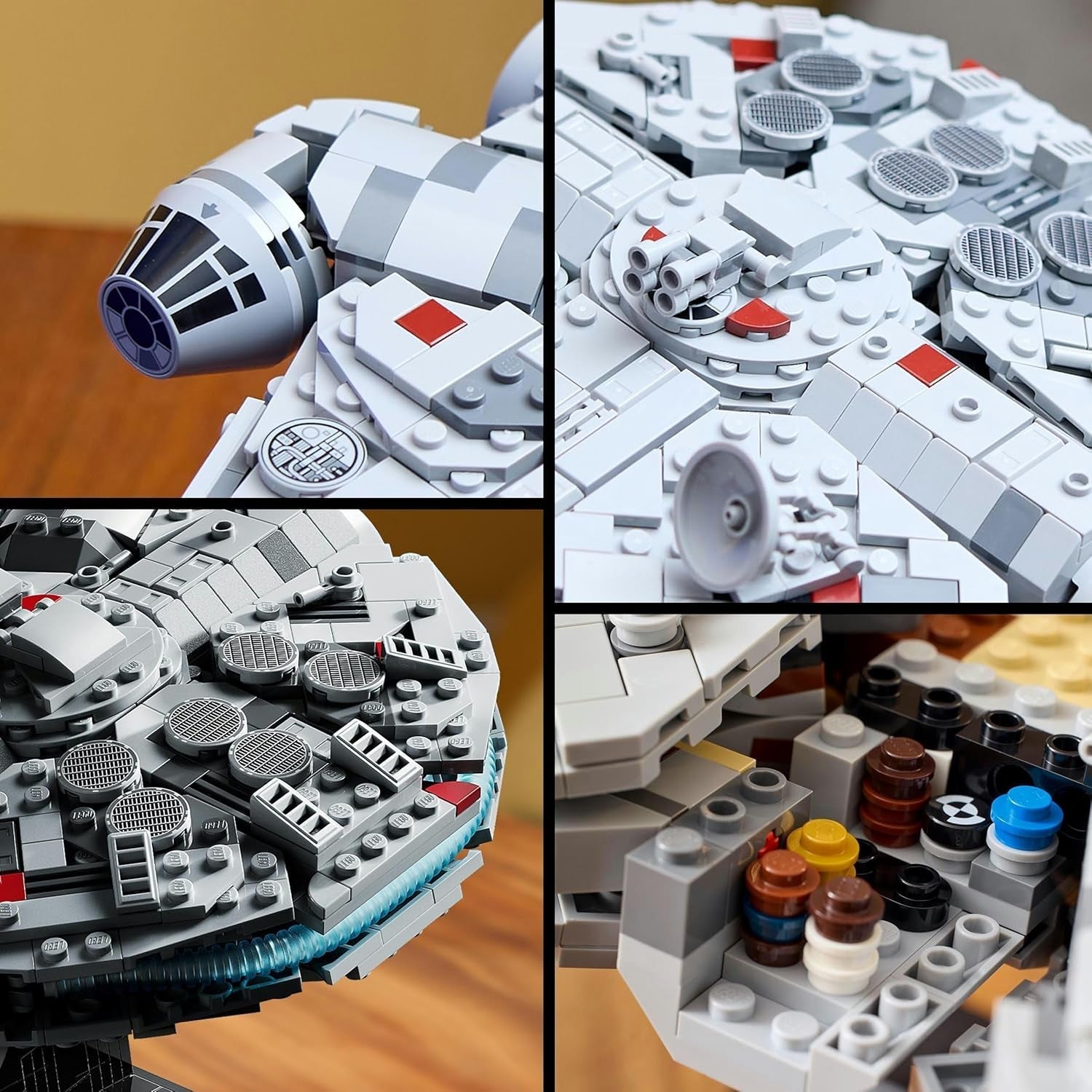 LEGO Star Wars Sokół Millennium Zestaw na 25. rocznicę dla dorosłych Statek do zbudowania Nowa nadzieja Kolekcjonerski model statku kosmicznego Prezenty dla mężczyzn i kobiet 75375 Zestawy do budowania Besuche den LEGO-Store