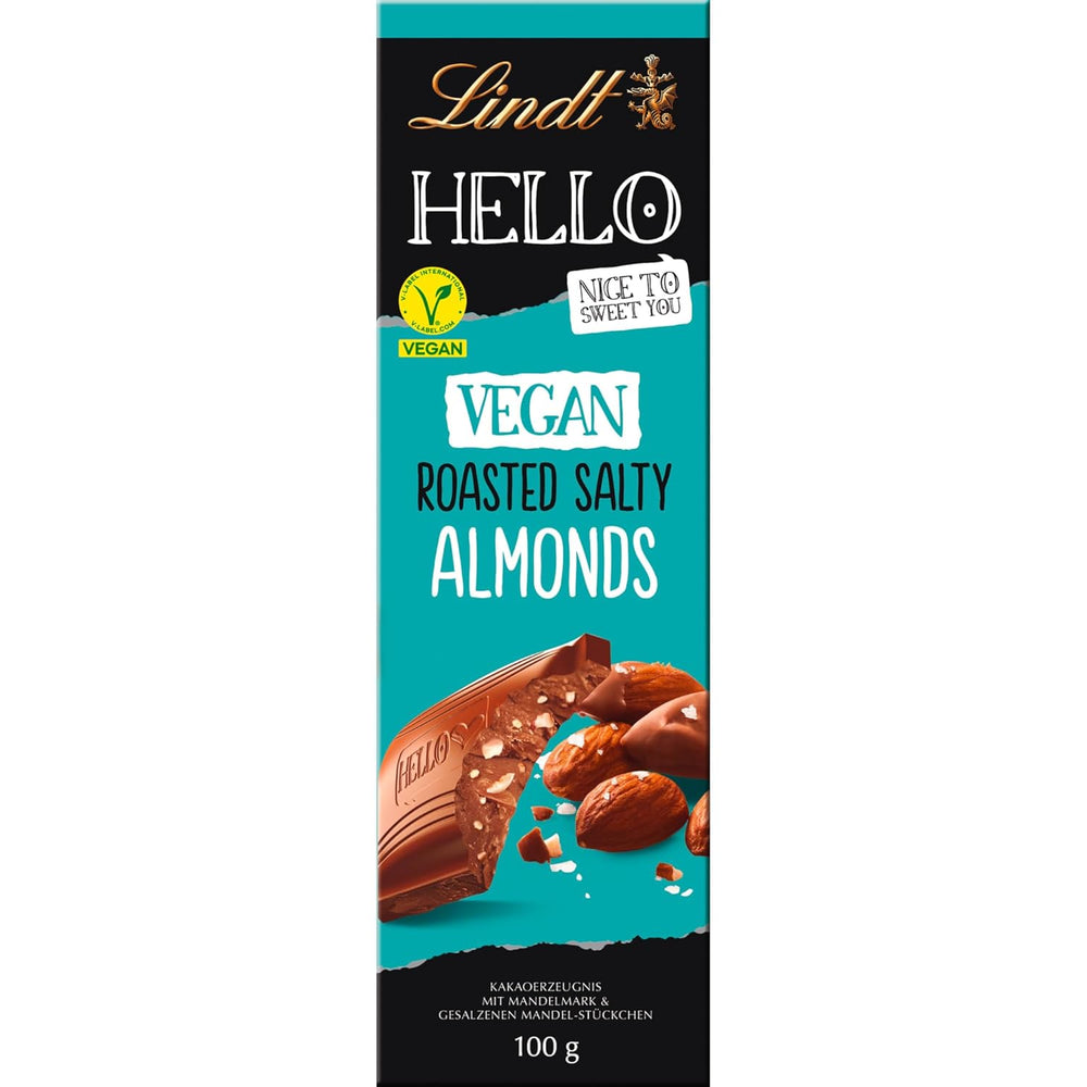 Lindt Hello czekolada, prażone, solone migdały, 100g