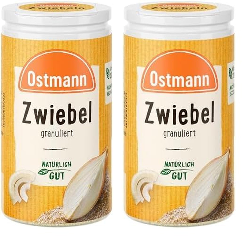 Ostmann Gewürze - Granulat Zwiebeln | Zwiebelpulver zum Würzen herzhafter Gerichte | 40 g w dawce recyklingowej