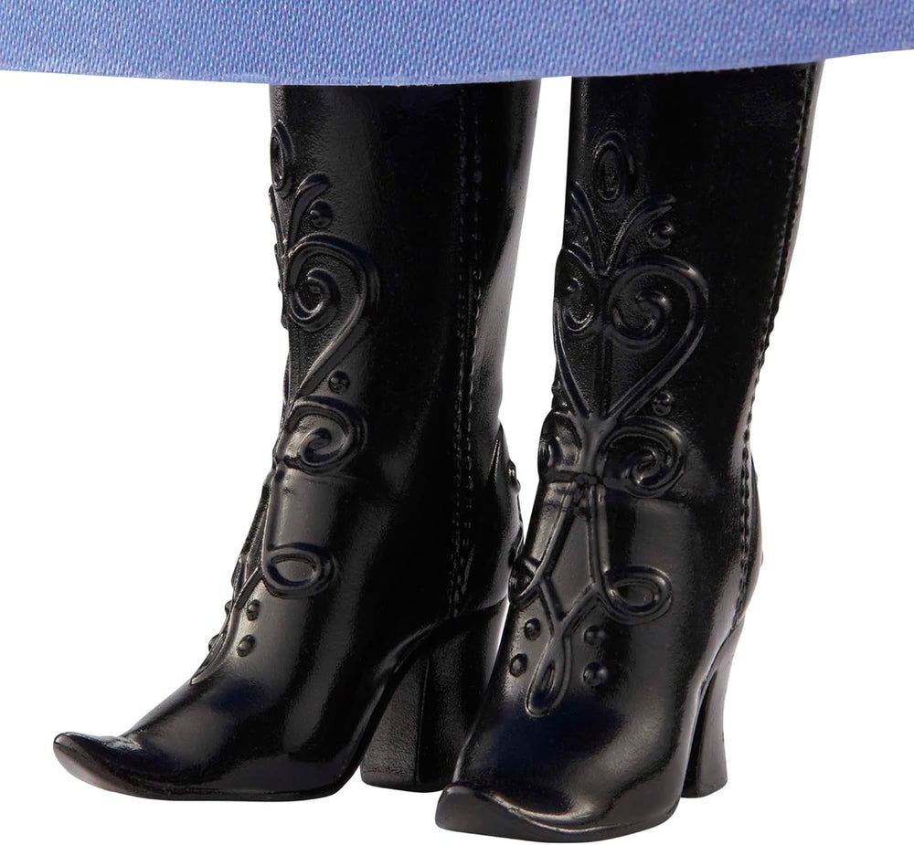 Lalka Mattel Disney Princess Anna, lalka Królowej Lodu, czesane włosy, telefon komórkowy, w kombinezonie podróżnym, odpinana peleryna, prezenty Disneya, zabawka 3-letnia, lalki HLW49 Naty Shop