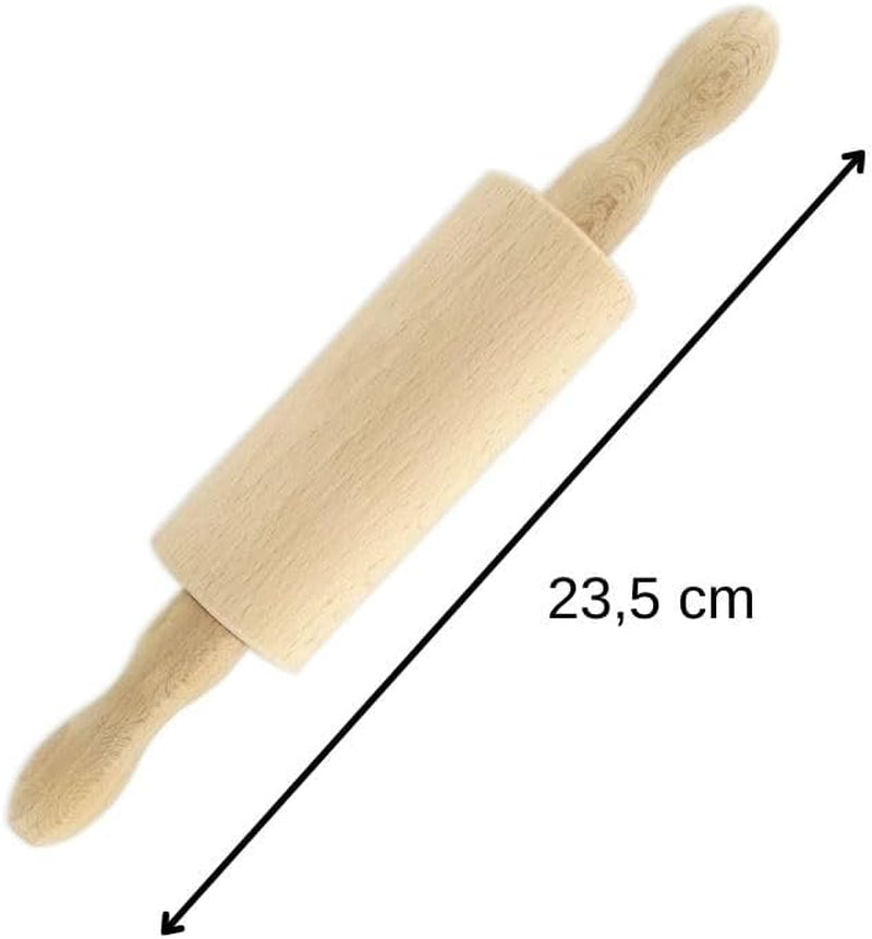 Fackelmann 521146 Nudelholz klein Holz Nudelholz Holz 23,5 x 4,5 cm brązowy