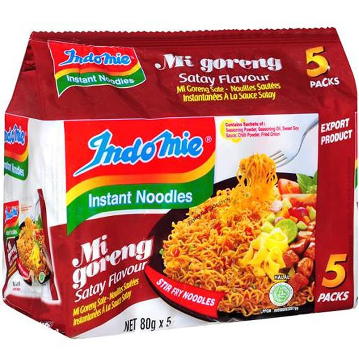 INDOMIE - Makaron błyskawiczny Mi Goreng - Opakowanie zbiorcze (40 x 80g)