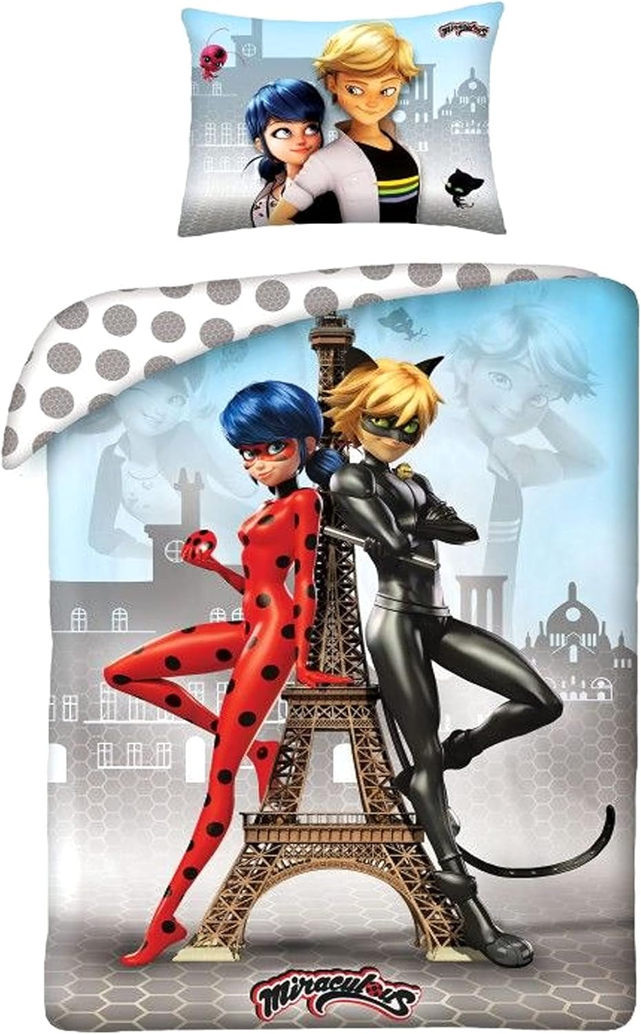 Pościel dziecięca, filmy i bajki, dwustronna, bawełniana Pościel - dziecięca Sklep Naty Miraculous