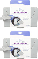 Uchwyt na chusteczki Ubbi on-the-Go Prezent dla niemowląt, szare chusteczki nawilżane dla niemowląt Naty Shop