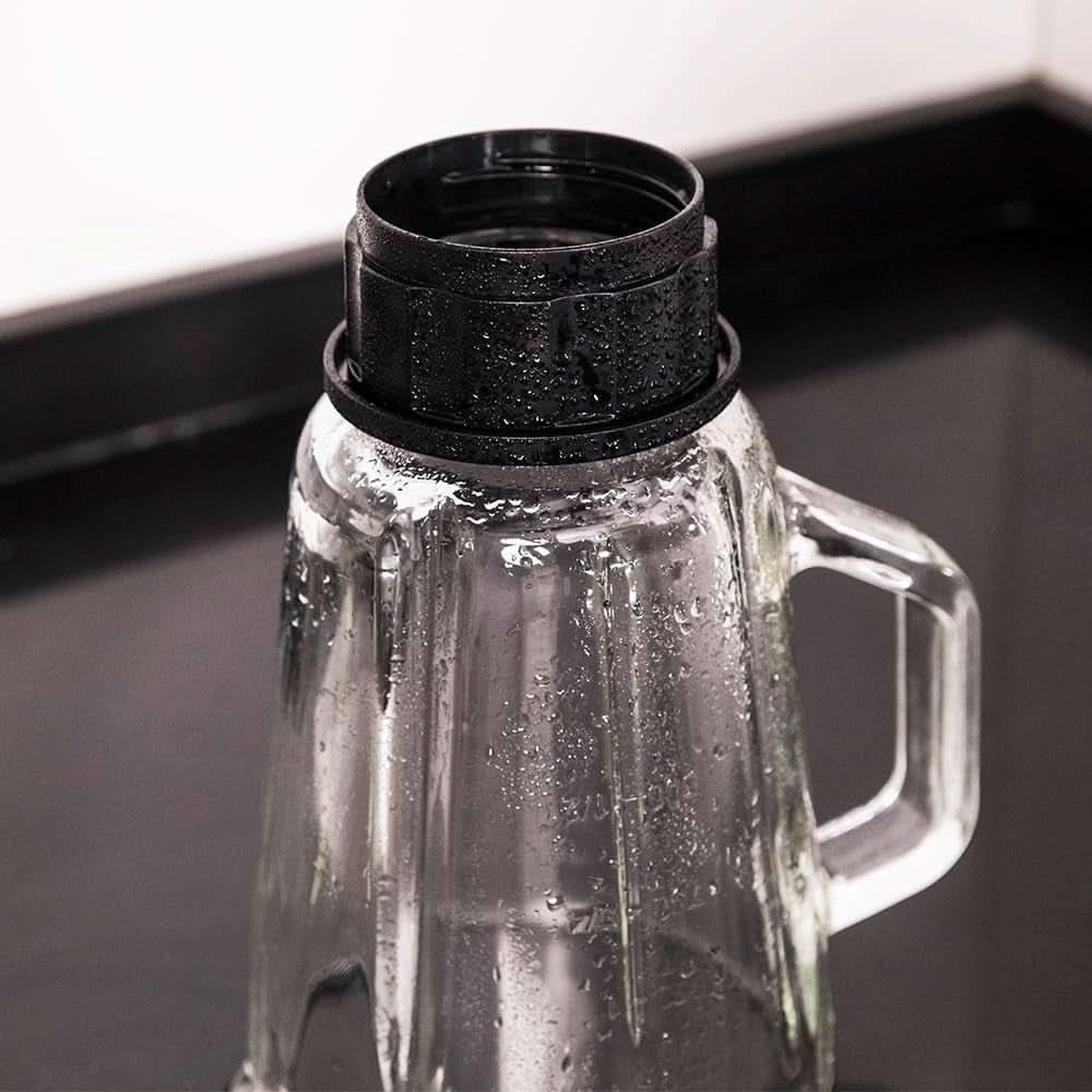 Mieszalnik Cecotec Glas Power Schwarz Titan 1000 INOX. 1000 W, Edelstahlgehäuse, 6-Blatt-Blatt Mit Schwarzer Titanbeschichtung, 1.5-L-Glaskrug, 5 Geschwindigkeiten [Energieeffizienzklasse a +] Kuchnia Naty Shop