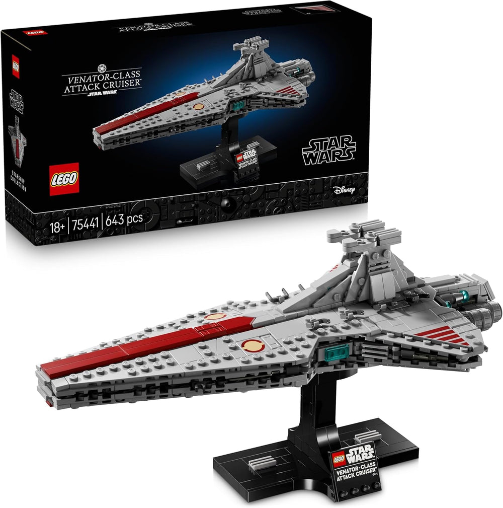 LEGO Star Wars 75441 Angriffskreuzer der Venator-Klasse - Modellbau-Set des republikanischen Kriegsschiffs für Erwachsene - Deko für Wohnzimmer & Regal - Geschenk für Fans von Die Rache der Sith