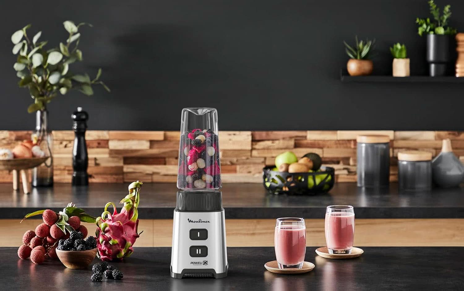 Blender Pulseo LM17GD, 400 W, 4 ostrza, 700 ml, pojemnik przenośny 600 ml Kuchnia Naty Shop