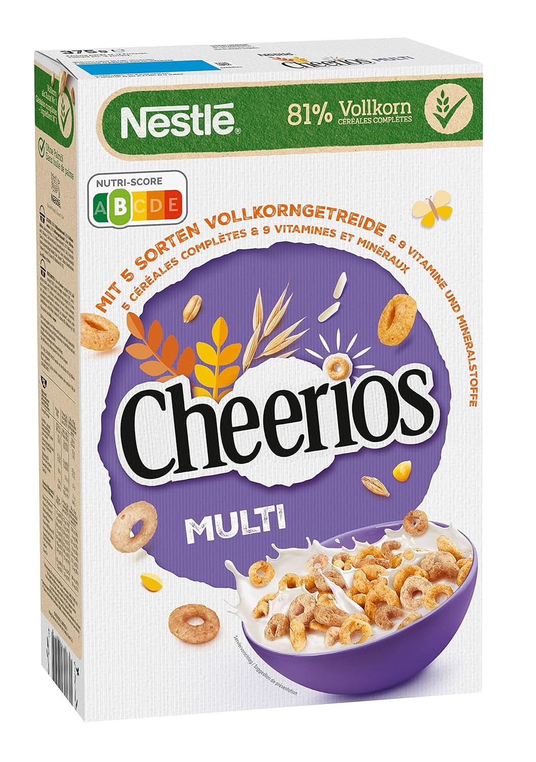 NESTLE Multi CHEERIOS cereale pentru micul dejun din 5 cereale integrale, 375 grame Naty Shop 375 grame