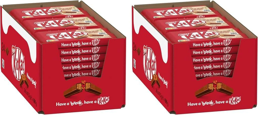 Klasyczne batoniki czekoladowe Nestlé, chrupiące batoniki waflowe z mlecznej czekolady, opakowanie 48 szt. (24 x 41,5 g)