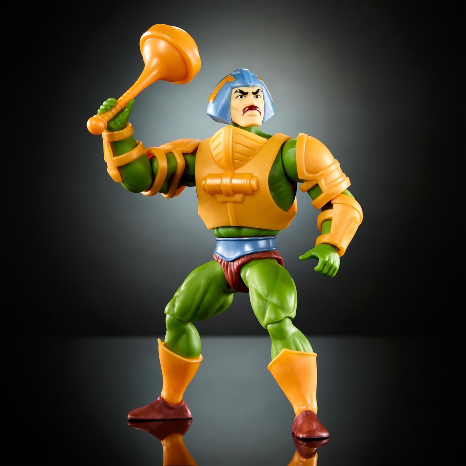 Jucărie Masters of the Universe Origins, Man-At-Arms Duncan figurină de acțiune din colecția de desene animate, înălțime aprox. 14 cm, erou cu armură detașabilă și accesorii, HYD25 Action figures Naty Shop