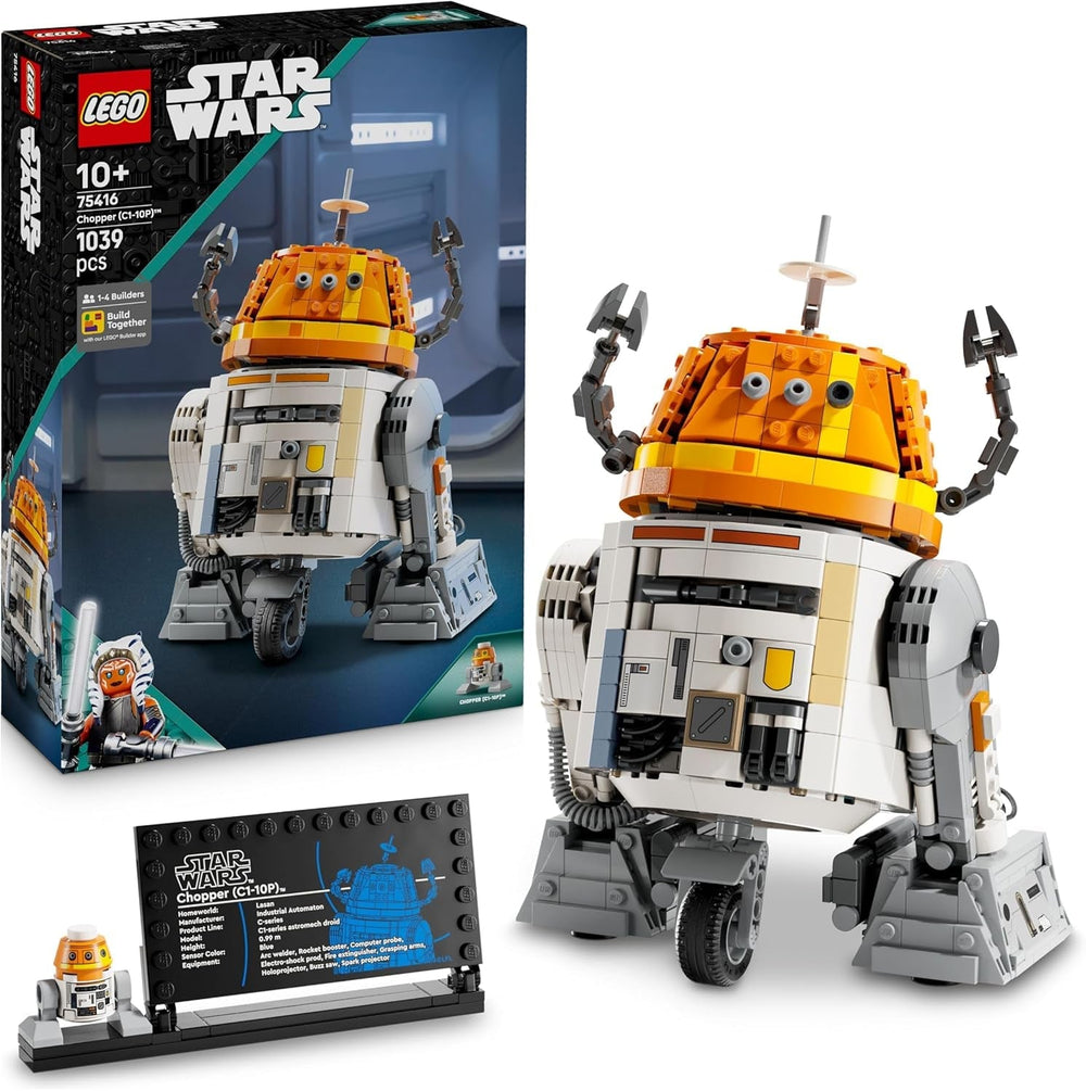 Figurka LEGO Star Wars 75416 Ahsoka Astromech Droid Chopper (C1-10P) - zabawka z ruchomą głową, odłączanymi ramionami i centralnym kołem - prezent dla fanów Ahsoki, chłopców i dziewcząt powyżej 10 lat Zestawy do budowania Besuche den LEGO-Store Domyślny tytuł