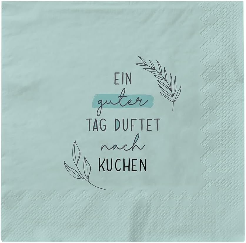 Șervețele Graphic Workshop cu dicton mare | 20 bucăți | 16,5 X 16,5 Cm | Colorat | O zi bună