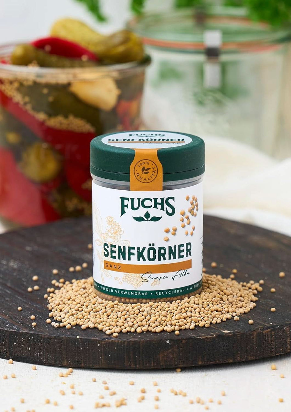 Fuchs - Semințe de muștar întregi, 70 grame Condimente Naty Shop