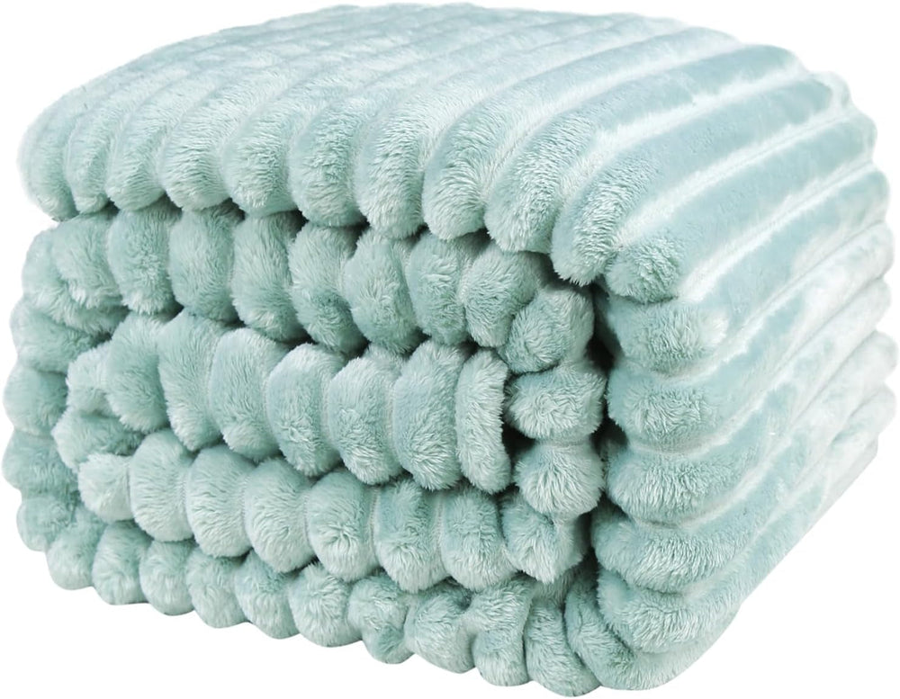 Wygodny koc 200X230 Cm - Ciepły i puszysty koc na łóżko i narzutę na sofę Kocyk dla mamy, kobiety i dziewczyny (beżowy, 200X230Cm) KEAYOO Łóżka i Koce Matcha greens 200X230Cm