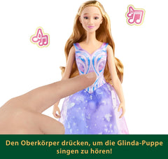 Mattel Wicked: for Good von Universal Pictures singende Glinda-Modepuppe mit abnehmbarem Outfit, vom Film inspiriert, singt for Good auf Englisch, JFM10