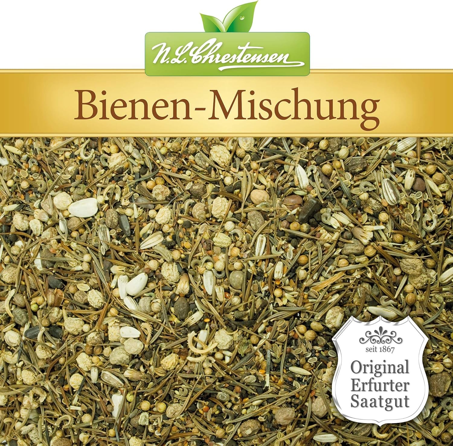 NL Chrestensen duże wiadro - raj dla wszystkich owadów, pastwisko dla pszczół, mieszanka nasion kwiatów przyjazna dla pszczół, wielokolorowa