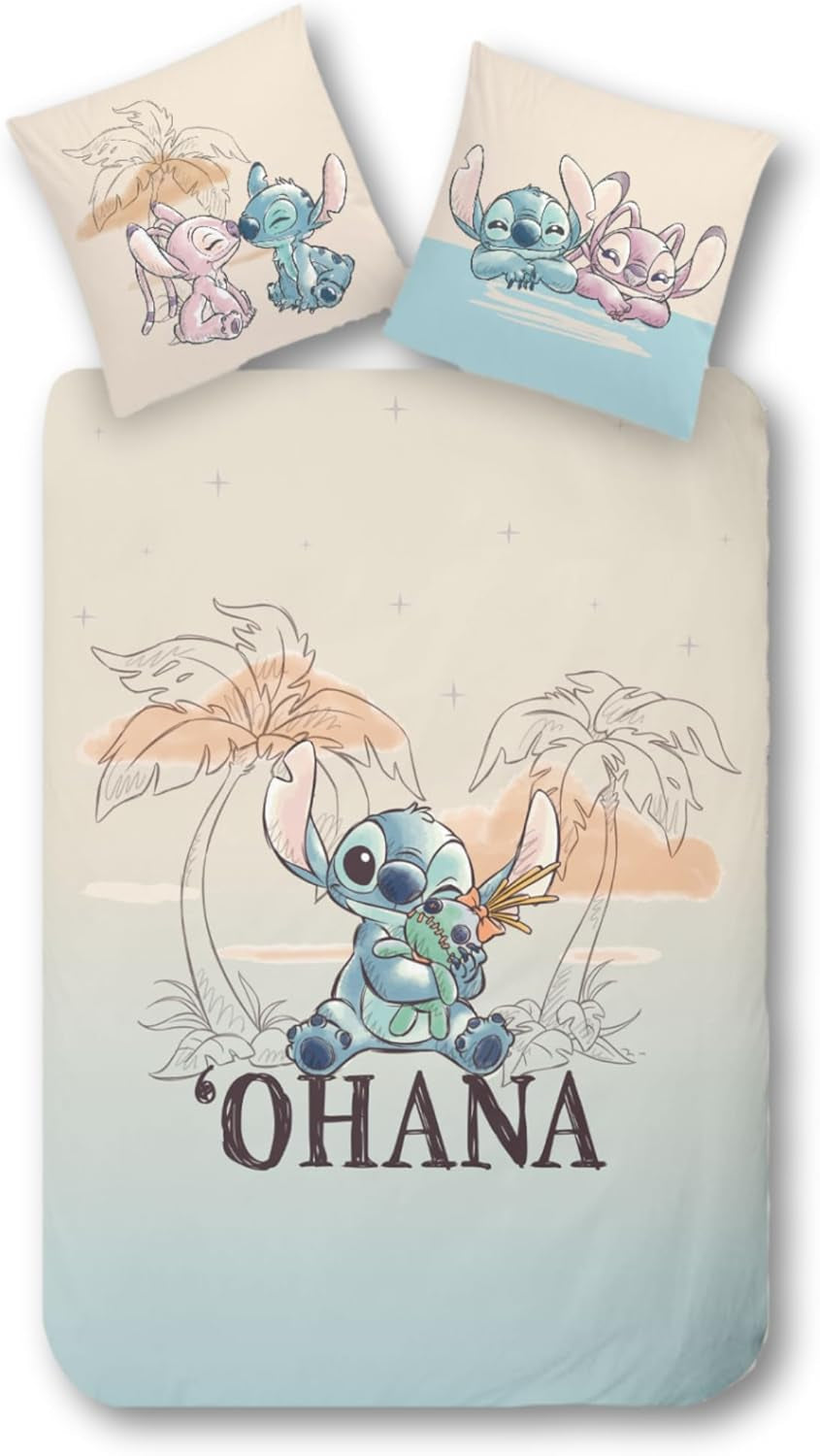 Pościel dziecięca dla dziewczynek i chłopców Cartoon 100% bawełna - Kids Naty Shop Stitch