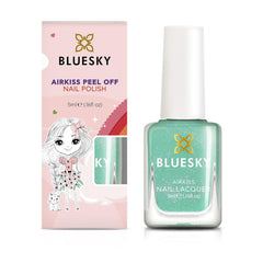 Lakier do paznokci Bluesky Kids - Turkusowy Splash, Turkusowa zieleń. Easy Peel Off, nietoksyczny, nieślizgający się lakier do paznokci na bazie wody dla dzieci 5 ml