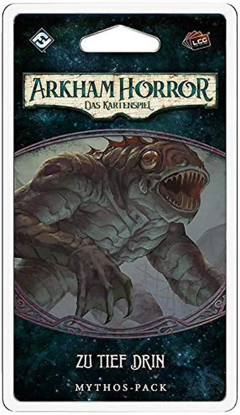 Gry o lotach fantasy, Horror w Arkham: LCG, Gra podstawowa, Gra ekspercka, Gra karciana, 1–4 graczy, Wiek 14+, 45+ minut, Niemiecki, Wielokolorowy, Kolorowy