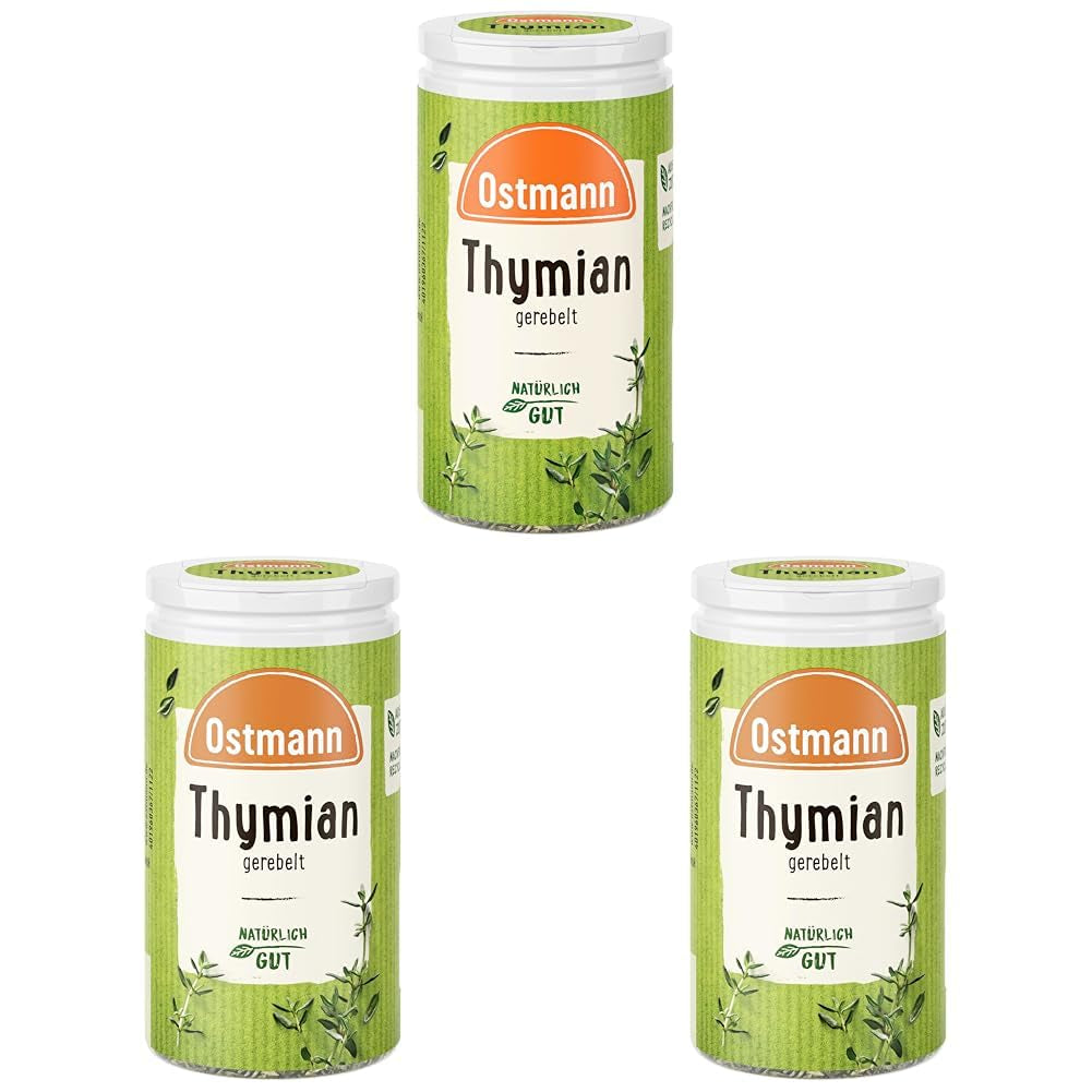 Ostmann Thyme gerebelt 15 g Thyme-Gewürz für viele Fleisch-, Fisch-, Pilz-, und Gemüsegerichte der Mediterranen Küche, Ilość: 1 szt.
