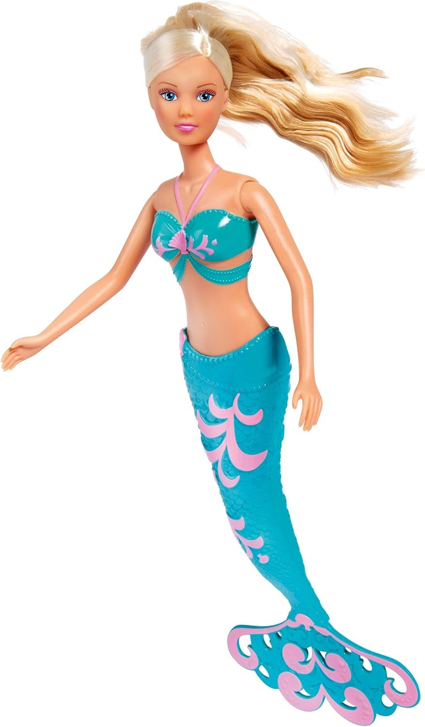 Simba 105733336 - Steffi LOVE Mermaid Friends Magiczna lalka syrenka z siostrą Evi, figurką delfina i nie tylko, zabawka dla dzieci od 3 lat i więcej Lalek Naty Shop
