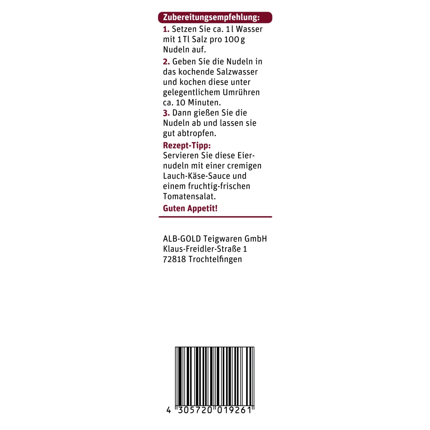 tegut... Makaron jajeczny Waves - Makaron wstążkowy, 1 x 500 g