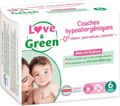 Love&Green, Pieluchy dla niemowląt hipoalergiczne rozm. 6 (34 szt.) Matka i Dziecko Naty Shop