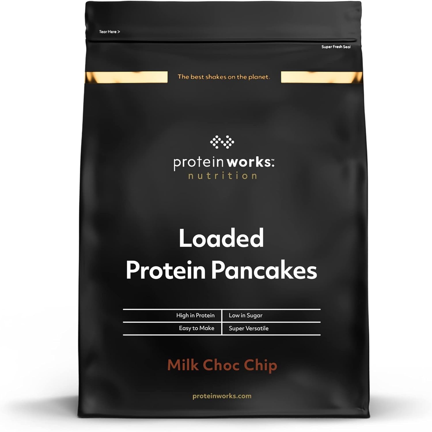 Protein Works - Loaded Protein Pfannkuchen | Premium Pfannkuchen Mischung | Eiweiß Pancakes | Protein Pancakes | 8 Servings | Natürlich | 500G Amestec pentru copt si gatit Naty Shop 500 G (1Er Pack) Natürlich