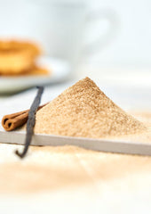 Fuchs Gewürze - Zimt Zucker Vanille - Gewürz zum Versüßen von Wafeln, Milchgetränken oder Joghurt - aus natürliche Składnik - 100 g w wiederverwendbarer, recyclebarer Dawka