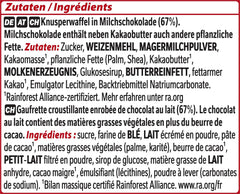 Nestlé KitKat Klasyczne batoniki czekoladowe Chrupiące batoniki waflowe z mlecznej czekolady 24 opakowania (24 x 41,5 g)