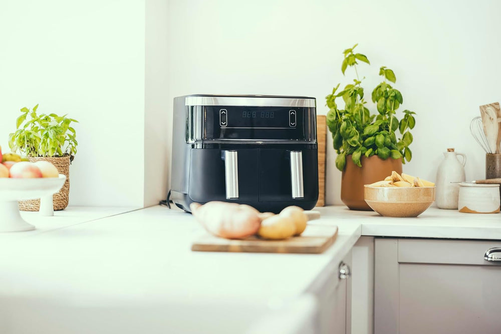 SEVERIN Podwójna frytownica na gorące powietrze z komorą gotowania 2 X 3,8 L, 8 programów automatycznych Sklep AGD Naty Shop
