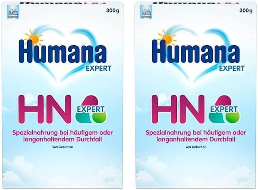 Humana HN Expert, od urodzenia, specjalny pokarm na częste lub długotrwałe biegunki, wspomaga normalizację wzorca stolca, z bananem, 300 g Naty Shop