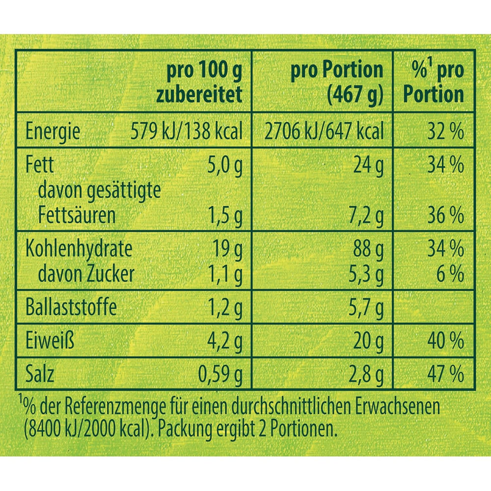 Knorr Fix Vegane Carbonara für eine leckere wegańskie Pasta ohne geschmacksverstärkende Zusatzstoffe 2 porcje