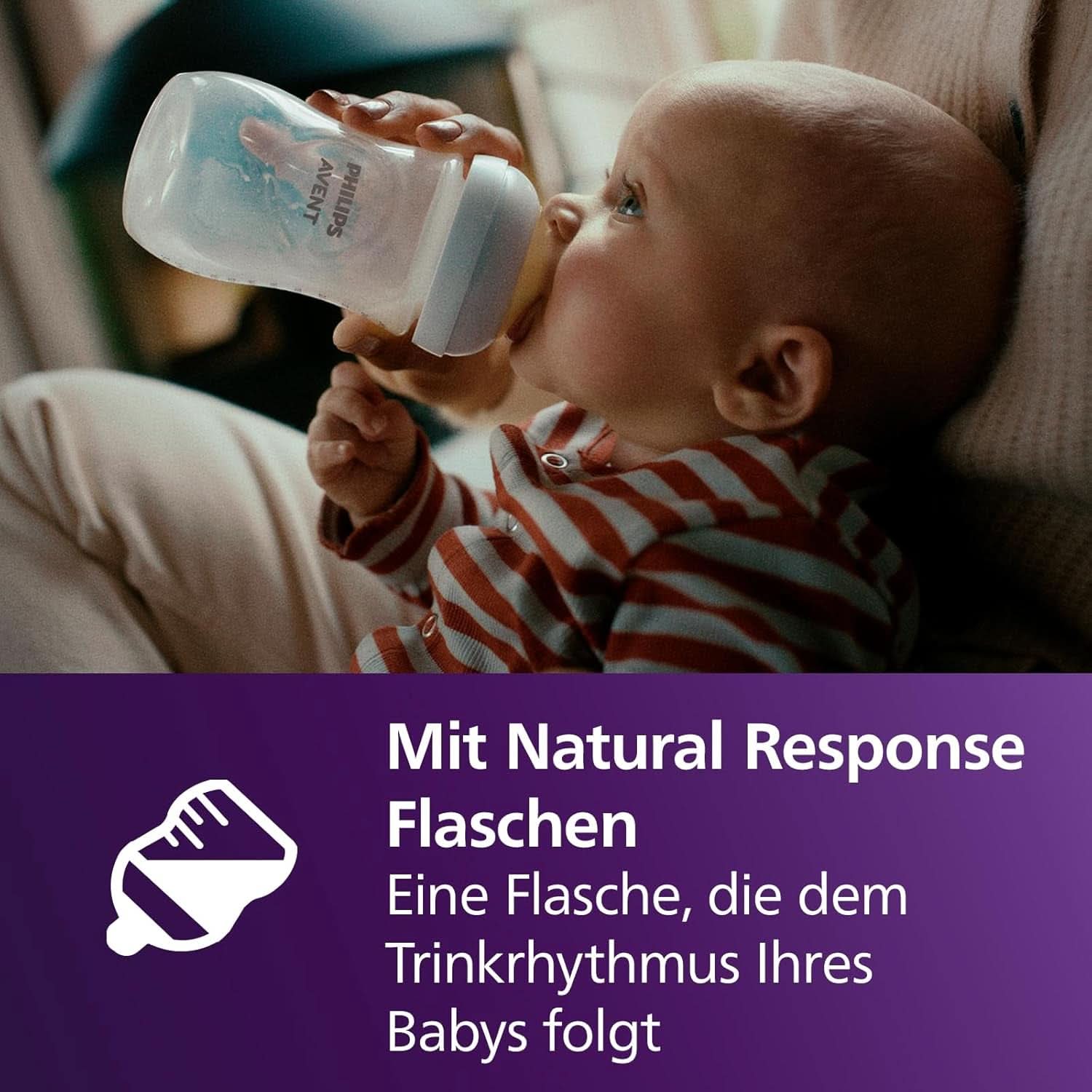Philips Avent Elektrische Natural Motion Milchpumpe - Zestaw Zum Abpumpen, Aufbewahren Und Füttern Inkl. Flaschen, Schnuller Und Becher (Modell SCD340/31) Żywność i akcesoria do karmienia piersią Sklep Bebe Naty