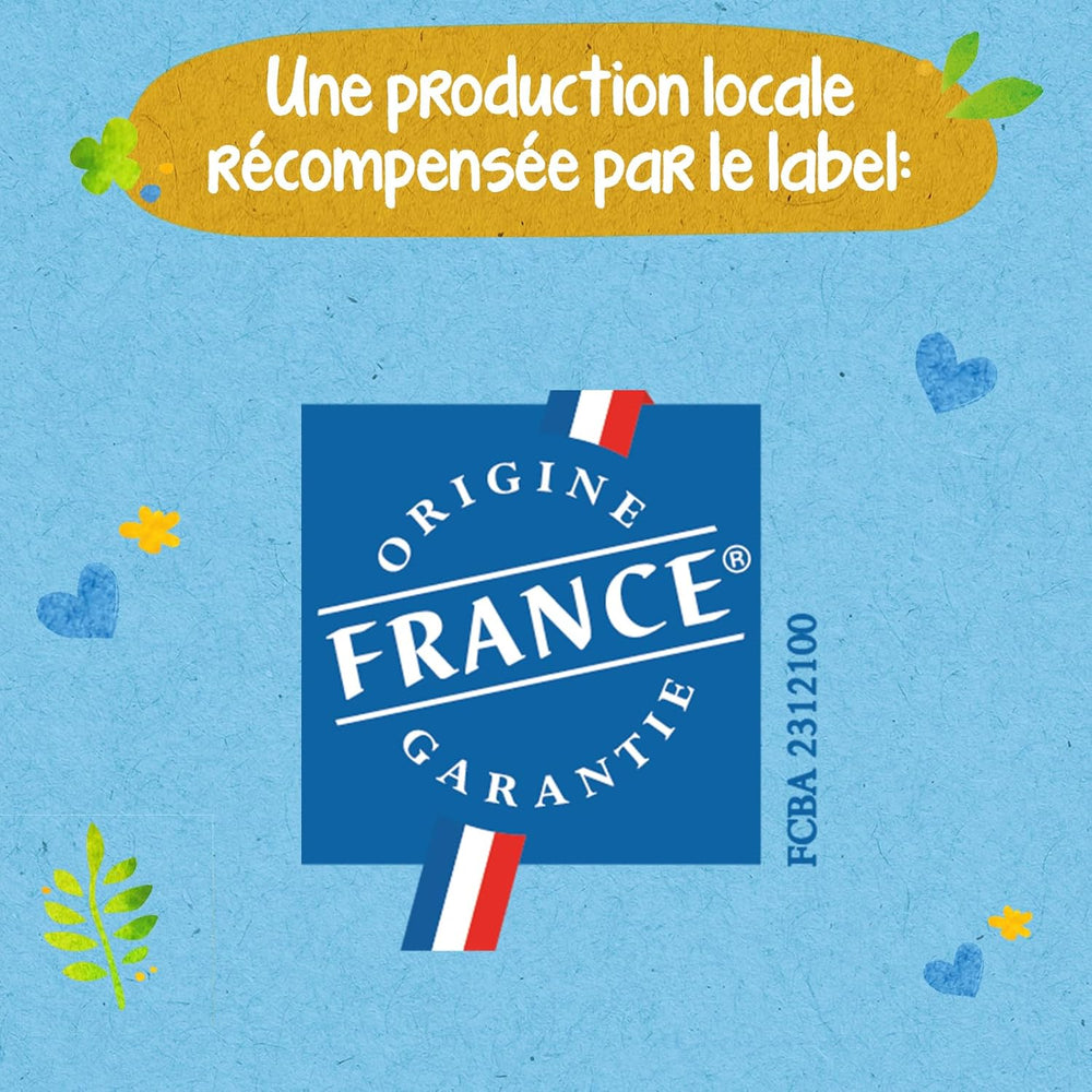 - Ökologische Diadeln, Größe 2 (3-6 kg) – natürlicher Ursprung, ohne Schadstoffe – 12 Stunden trocken, extrem saugfähig – hermestellung we Francji – 150 Einwegdiadeln – Opakowanie 1 miesiąc