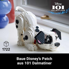 LEGO ǀ Disney Welpe aus 101 Dalmatiner - Individuell gestalltbares Bauset für Erwachsene - Verwandelbar in 6 süße Hunde mit drehbarem Kopf und Schwanz - DIY Deko - Geschenkidee für Fans - 43269