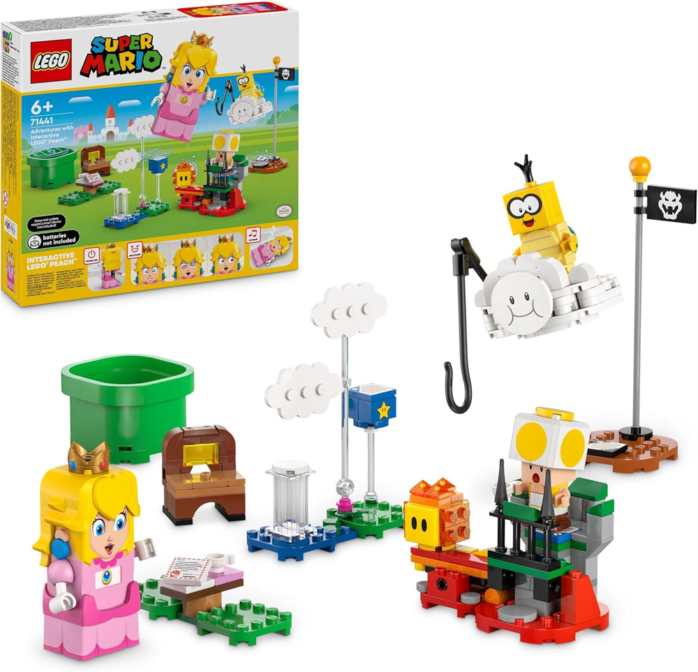 LEGO Super Mario Abenteuer z interaktywnym Luigi, Nintendo Geschenk für Jungen, Mädchen i Gamer ab 6 Jahren, Abenteuer-Spielset für Kinder z różowym Baby Yoshi 71440