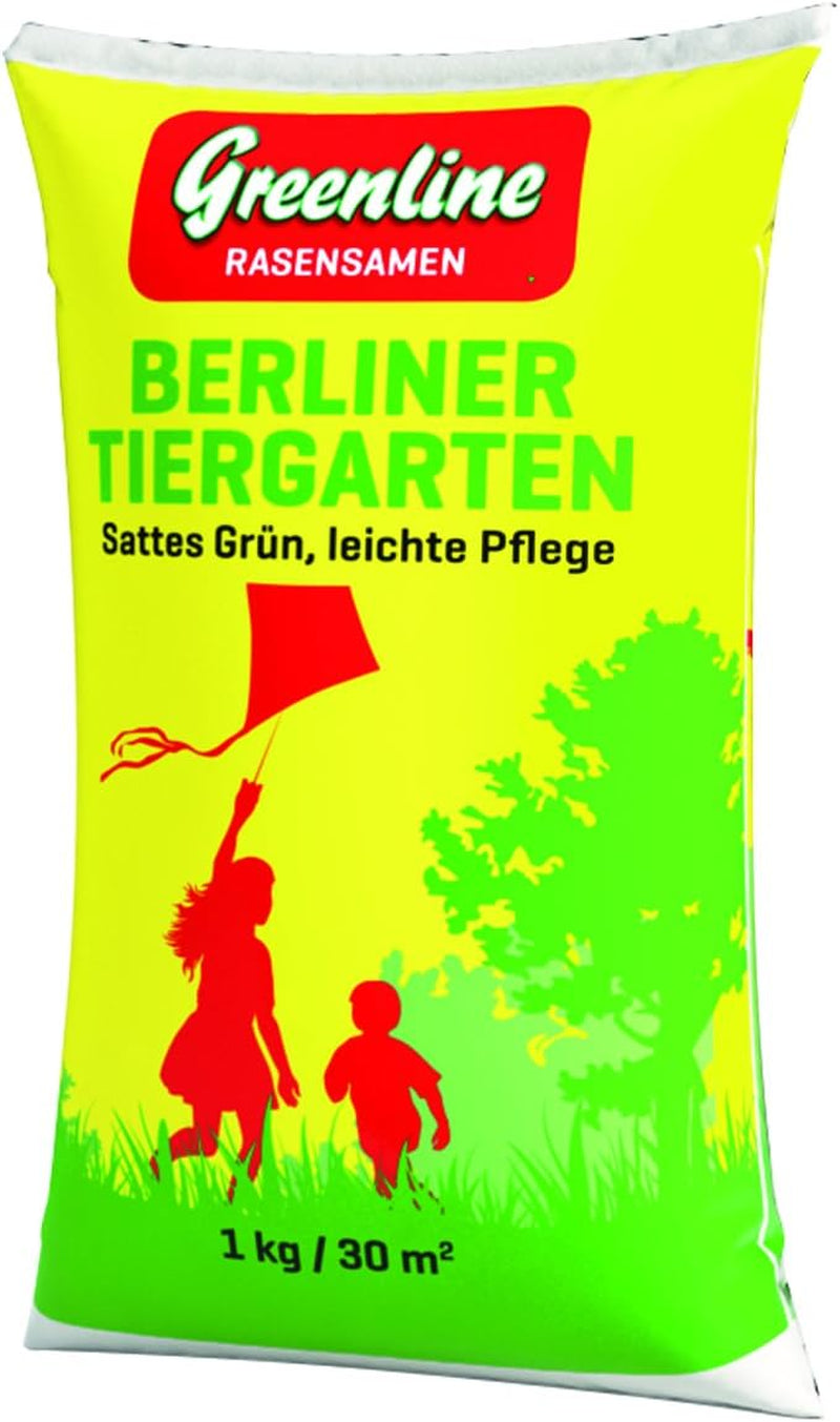 Greenline Rasensamen Berliner Tiergarten 1 Kg, Grün