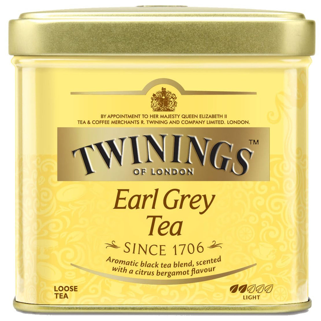 Twinings Earl Grey - Ceai negru în pliculețe, rafinat cu aromă de bergamotă - Ceai negru răcoritor din China, 25 pliculețe (50 g) (pachet cu 4)