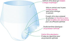 Hipoalergiczna i ekologiczna bielizna chłonna dla dorosłych, rozmiar M, 8 sztuk