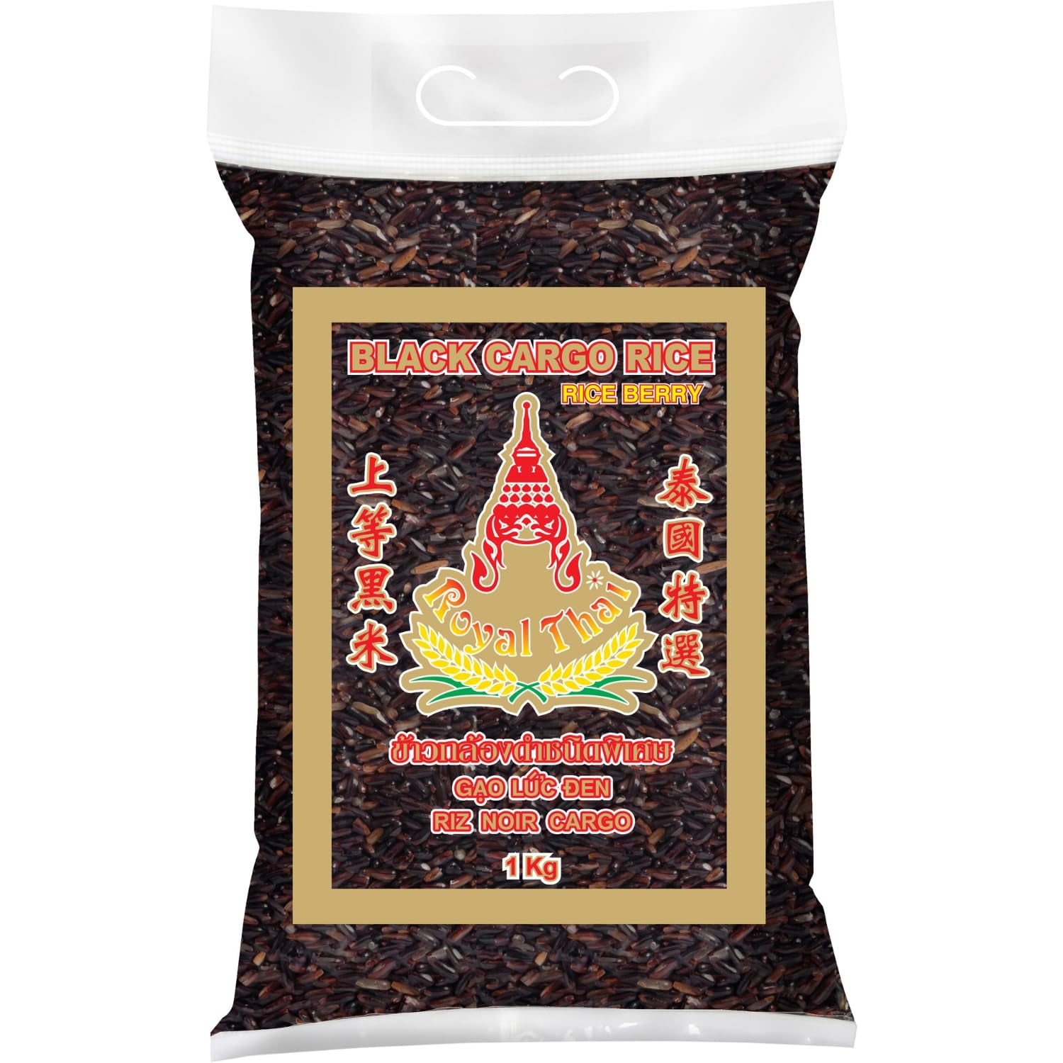 ROYAL THAI RICE - Ryż czarny długoziarnisty (ziarna ryżu) - 1 x 1 kg