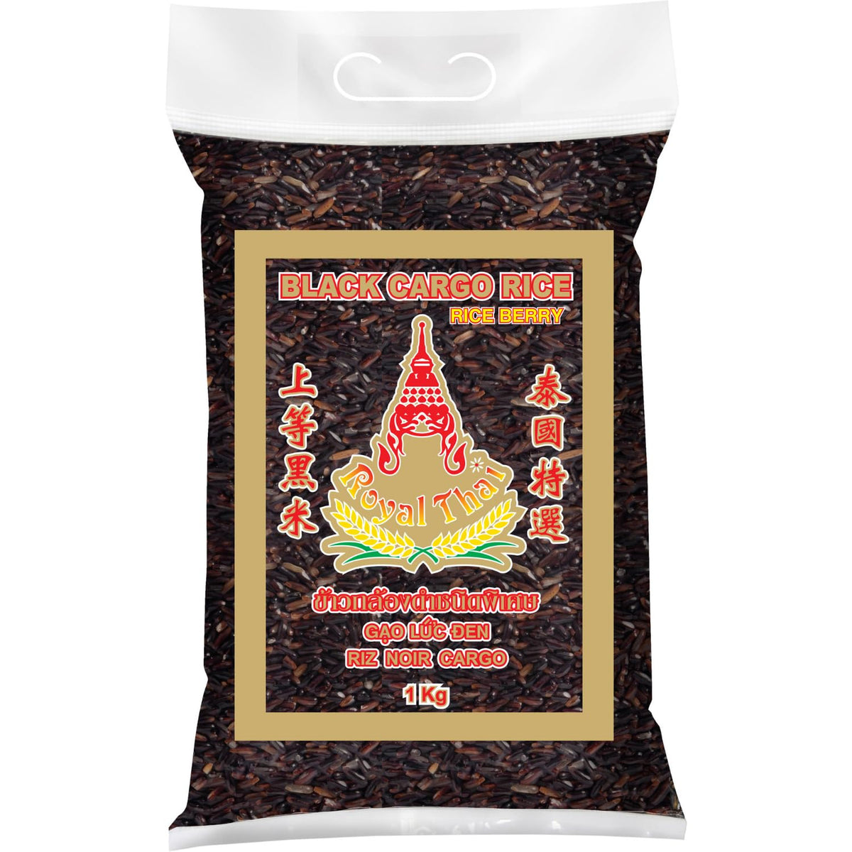 ROYAL THAI RICE - Ryż czarny długoziarnisty (ziarna ryżu) - 1 x 1 kg