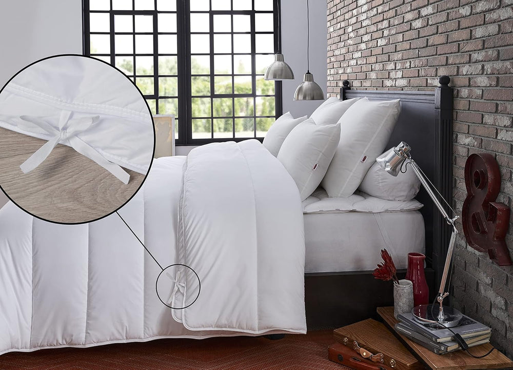 DODO 25665 Kocyk na 4 pory roku 140 x 200 cm biały poliester Kołdry i kołdry Naty Shop