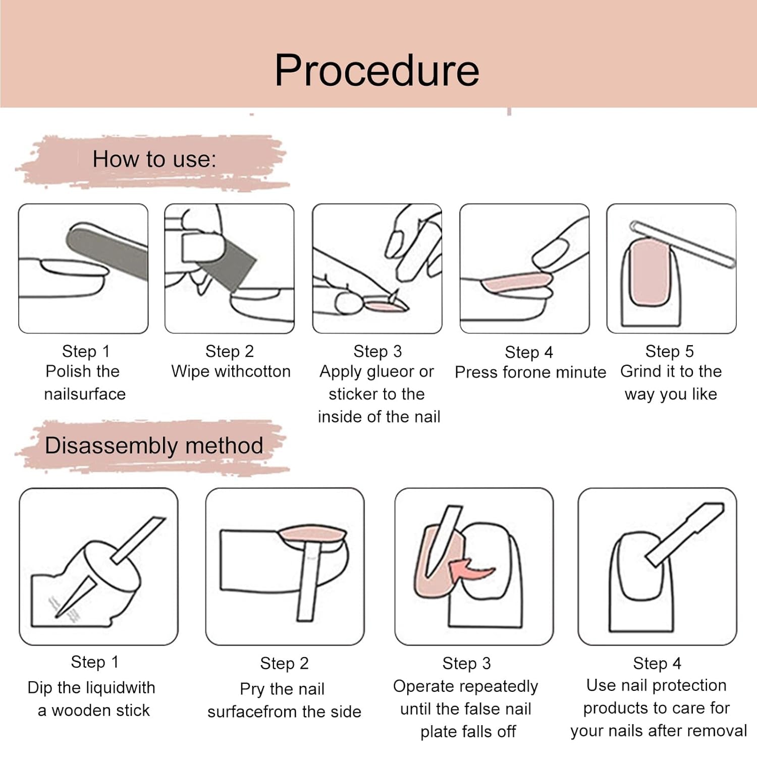 24 de tablete pentru manichiură franceză cu fundă roz și diamant, unghii pătrate, model cu strasuri, unghii artificiale roz nud, acoperire completă, manichiură cu lipici