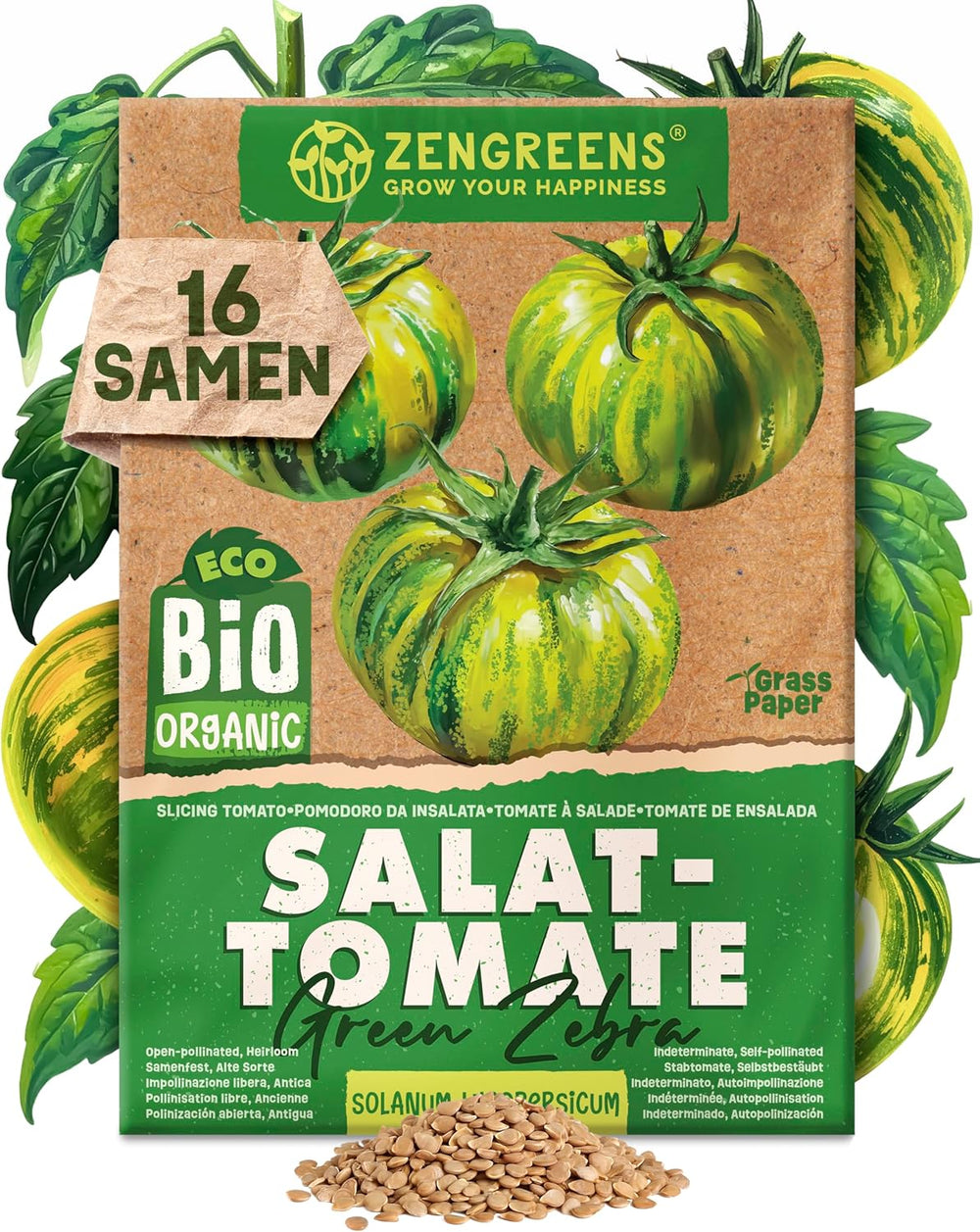 Organiczne nasiona pomidorów w zestawie 10 - 10 nasion pomidorów do łatwej uprawy w ogrodzie, na balkonie lub na podwyższeniu - Nasiona roślin - Sadzonki