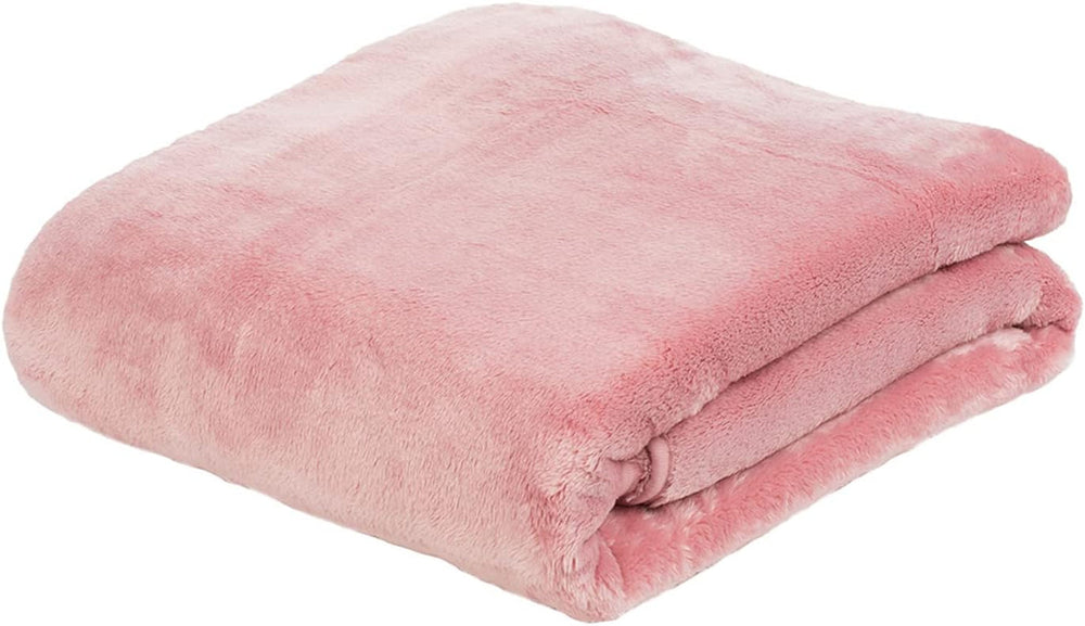 Gözze - Wygodny koc Premium Cashmere-Feeling, 500 G/M², 180 X 220 Cm - musztardowy Łóżka i koce Besuche den GÃ¶zze-Store Dark Pink 220 X 240 Cm