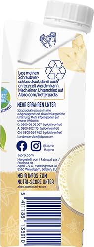 Alpro Napój Sojowy Waniliowy - Wegański, Bez laktozy, Z Witaminami