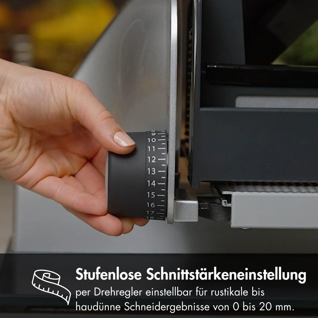 GRAEF Master M20EU Multi Slicer din oțel inoxidabil, argintiu Rasnite si Feliatoare Naty Shop