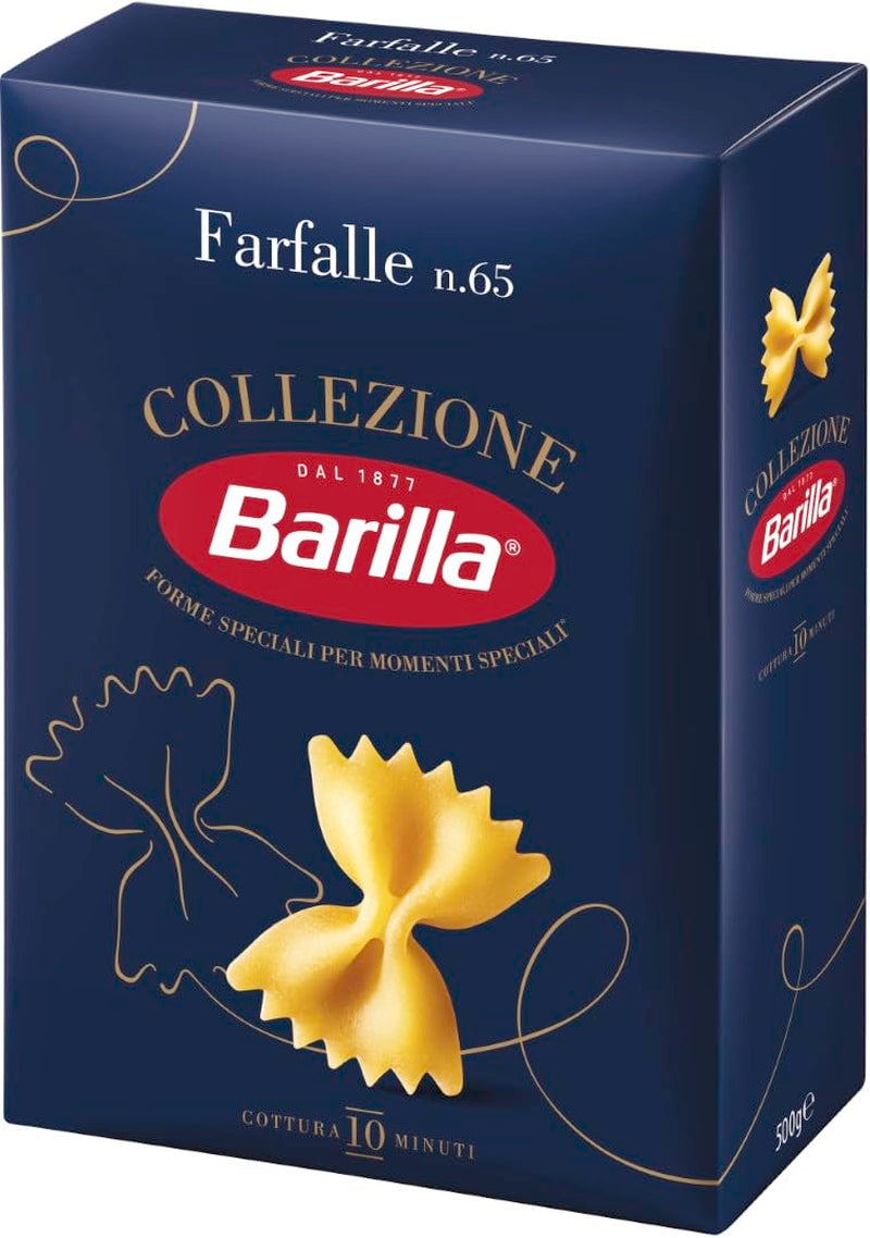 Barilla Collezione Farfalle Makaron z wysokiej jakości pszenicy durum, zawsze al dente, (1 x 500g)